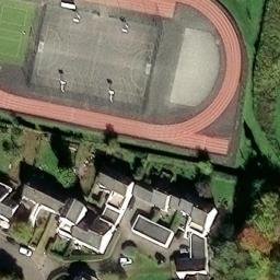 Volleyball Court near Saint-Herblain — aerial view