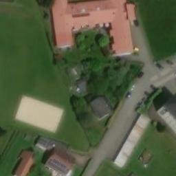 Sand Volleyball Court — aerial view