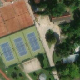 Sand Volleyball Court — aerial view