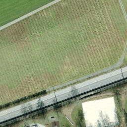 Sand Volleyball Court — aerial view