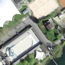 Sand Volleyball Court — aerial view