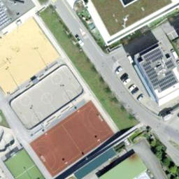 Beachsportanlage — aerial view