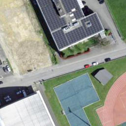 Sand Volleyball Court — aerial view