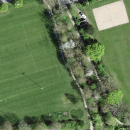 Sand Volleyball Court — aerial view