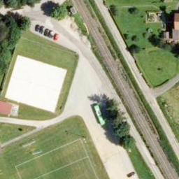 Volleyball Court — aerial view