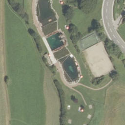 Sand Volleyball Court — aerial view