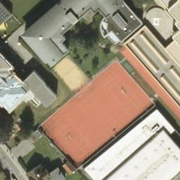 Sand Volleyball Court — aerial view