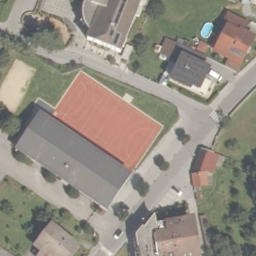 Sand Volleyball Court — aerial view