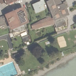 Sand Volleyball Court — aerial view