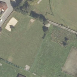 Sand Volleyball Court — aerial view