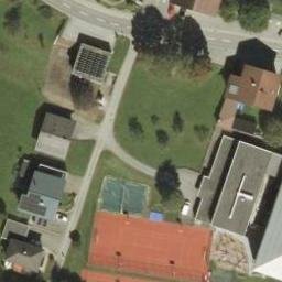 Sand Volleyball Court — aerial view