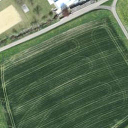 Sand Volleyball Court — aerial view