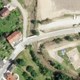 Sand Volleyball Court — aerial view