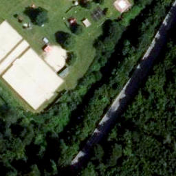 Sand Volleyball Court — aerial view