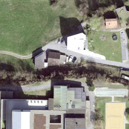 Sand Volleyball Court — aerial view