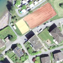 Sand Volleyball Court — aerial view
