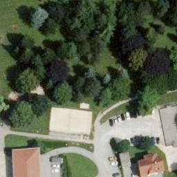 Beachvolleyballplatz — aerial view