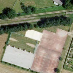 Volleyball Court — aerial view