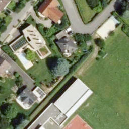 Sand Volleyball Court — aerial view