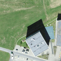Sand Volleyball Court — aerial view