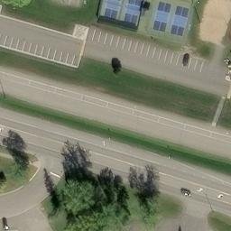 Walker Beach Volleyball Court #5 — aerial view