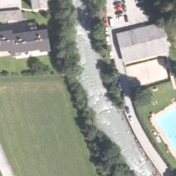 Sand Volleyball Court — aerial view