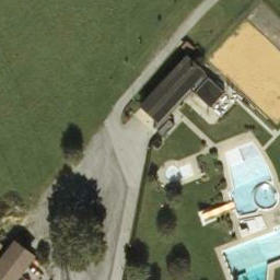 Sand Volleyball Court — aerial view