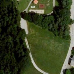 Grass Volleyball Court — aerial view