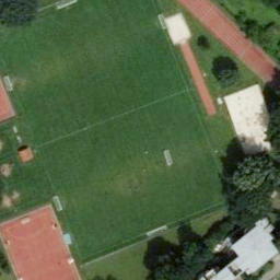Sand Volleyball Court — aerial view