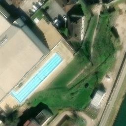 Beach-volley MJC Dole — aerial view