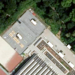 Sand Volleyball Court — aerial view