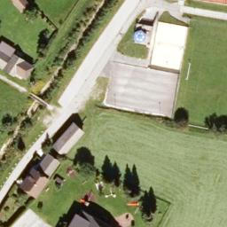 Sand Volleyball Court — aerial view
