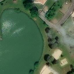 Sand Volleyball Court — aerial view