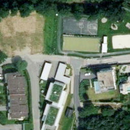 Sand Volleyball Court — aerial view