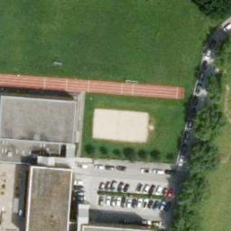 Sand Volleyball Court — aerial view