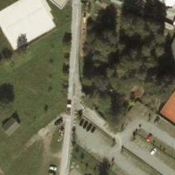 Sand Volleyball Court — aerial view