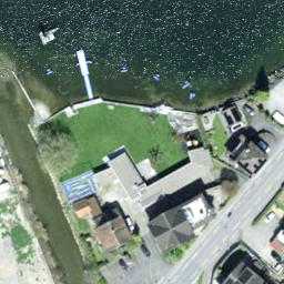 Sand Volleyball Court — aerial view
