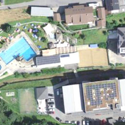 Sand Volleyball Court — aerial view