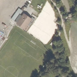 Sand Volleyball Court — aerial view