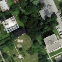 Grass Volleyball Court — aerial view