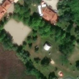 Sand Volleyball Court — aerial view
