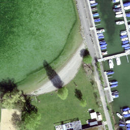 Sand Volleyball Court — aerial view