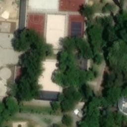 Sand Volleyball Court — aerial view