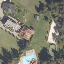 Sand Volleyball Court — aerial view
