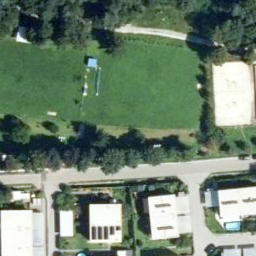 Sand Volleyball Court — aerial view