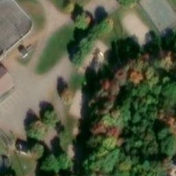 Cap-Saint-Ignace Beach Volleyball Court — aerial view