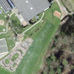 Sand Volleyball Court — aerial view