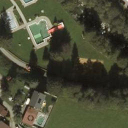 Sand Volleyball Court — aerial view