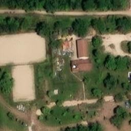Sand Volleyball Court — aerial view