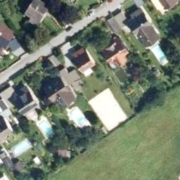 Sand Volleyball Court — aerial view